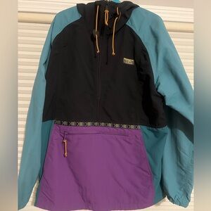 LL BEAN Colorful Hooded Jacket with Front Pocket